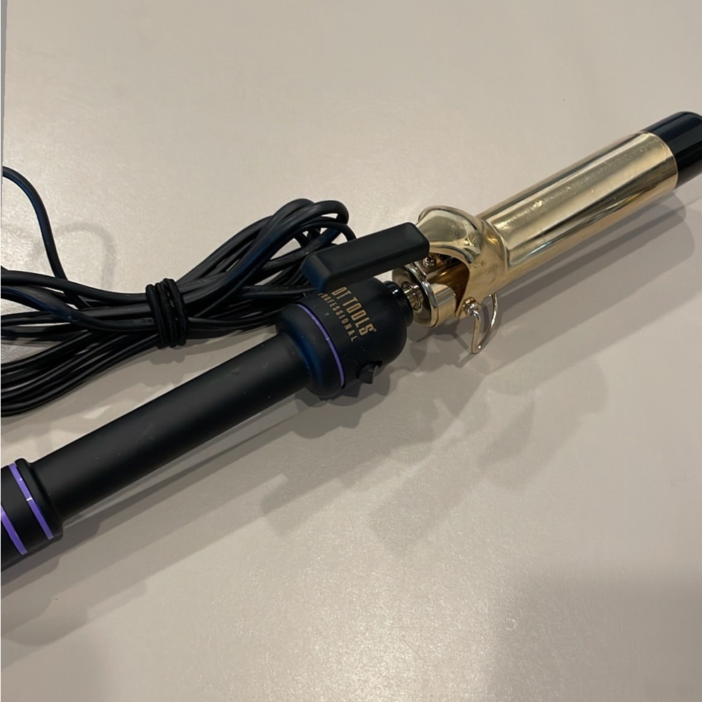 HOT TOOLS GOLD SPRING CURLING IRON 1”
